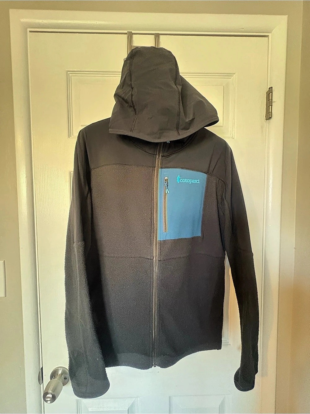 Cotopaxi Teca Fleece Hooded Full-Zip Jacket Black & Blue XL